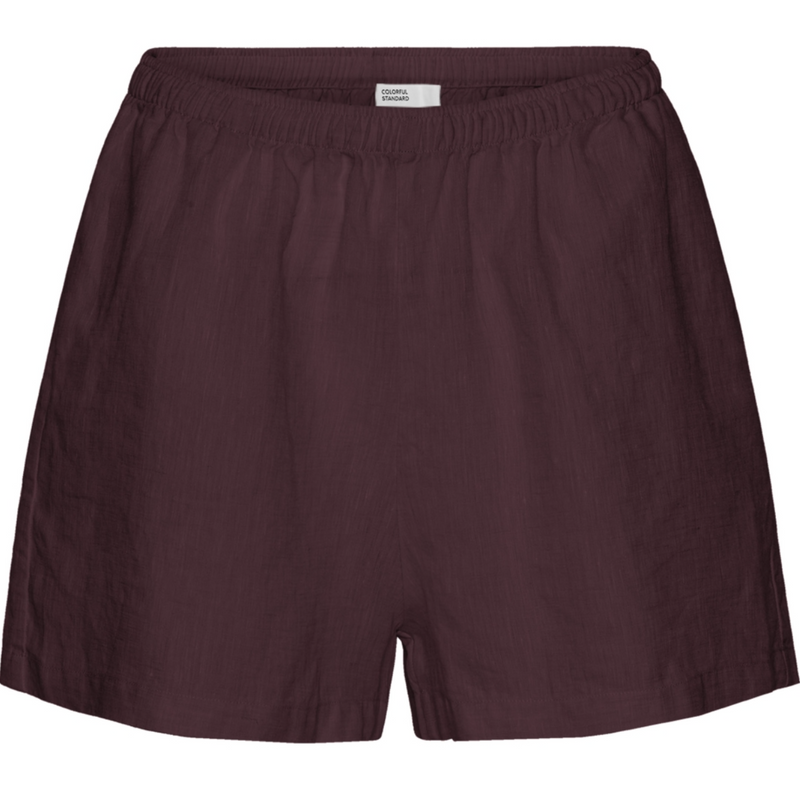 Short Linen - oxblood red
