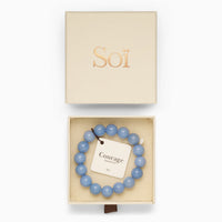 Armband Chunky Stretch - aquamarine