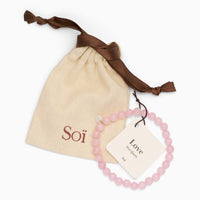 Armband Essential Stretch - rose quartz