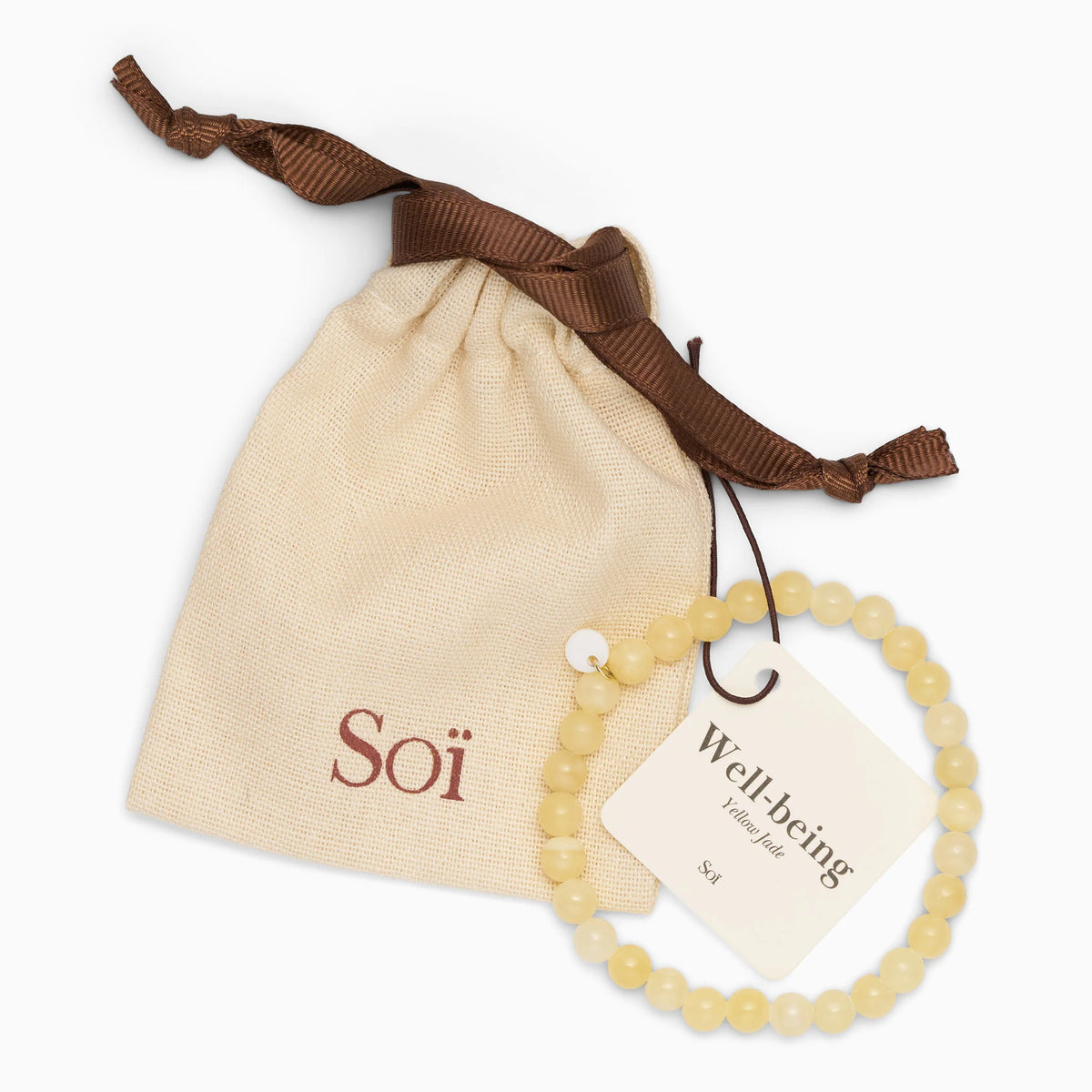 Armband Essential Stretch - yellow jade