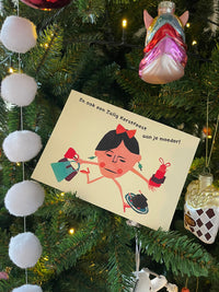 Kerstkaartje - En ook een zalig Kerstfeest aan je moeder!