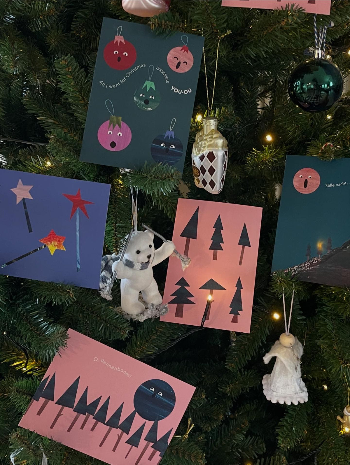 Kerstkaartje - Toverstaf