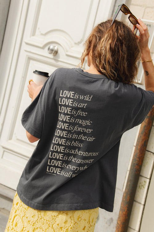 T-shirt Oversized Graphic - Carbon