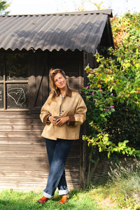 Oversized Cape Trenchcoat - Travertine