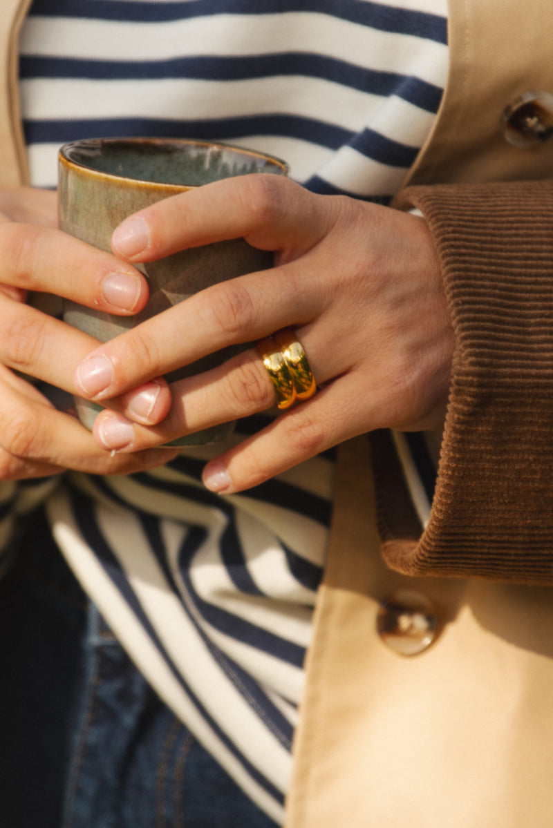 Ring Double Trouble - goud