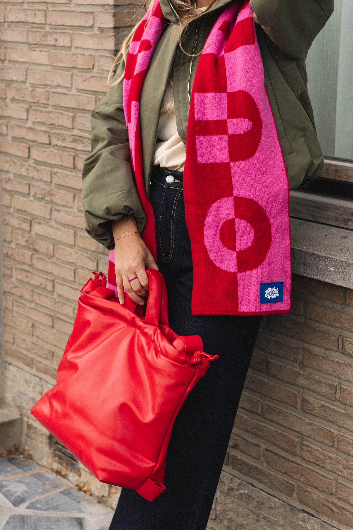 Ona Vegan Leather Bag - red
