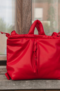 Ona Vegan Leather Bag - red