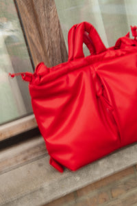 Ona Vegan Leather Bag - red