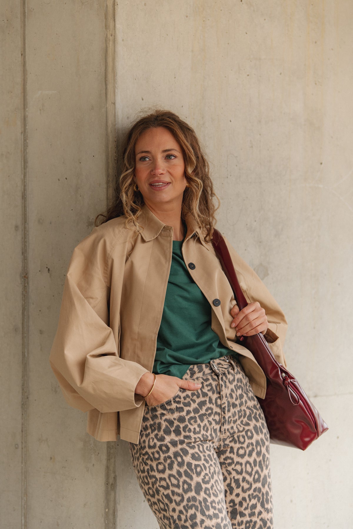 T-shirt Jina Basic - trekking green