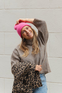 Muts - bubbelgum pink