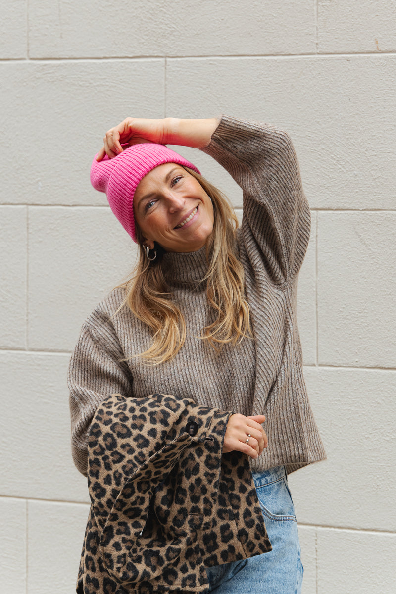 Muts - bubbelgum pink