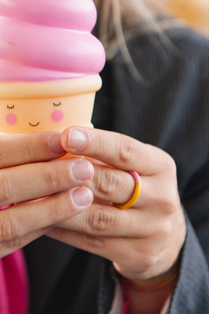 Ring - oranje/roze