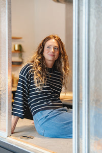 Shirt Spina Boxy Cropped - Salute with White stripes