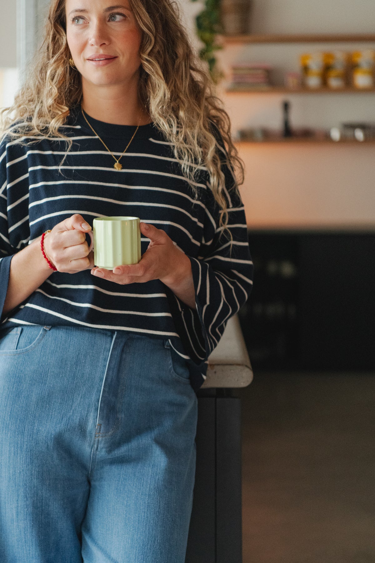 Jeans Ninnie Fold-Up - medium blue denim