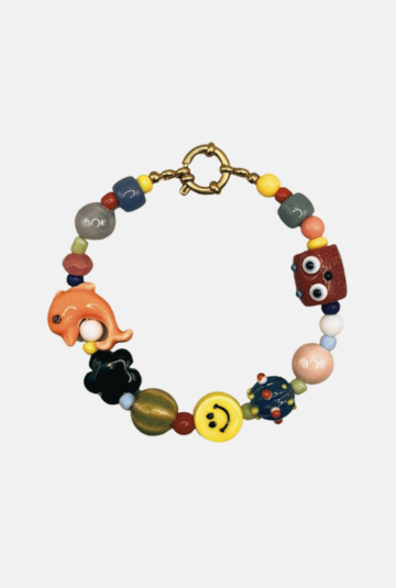 Armband Funky Bead - goud