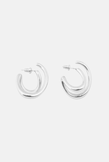 Oorstekers Cutted - zilver