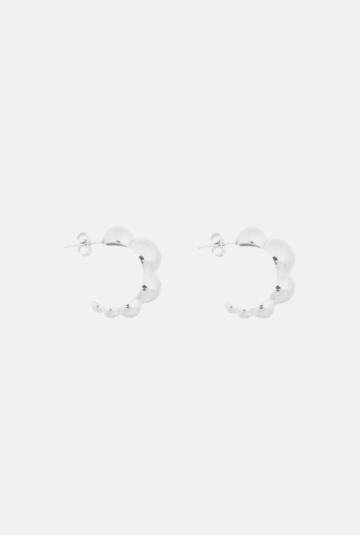 Oorstekers Dot - zilver