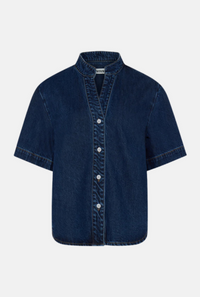 Blouse Alicia - medium blue