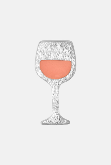 Oorsteker Friday rosé - zilver