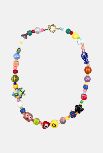 Ketting Funky Bead - goud