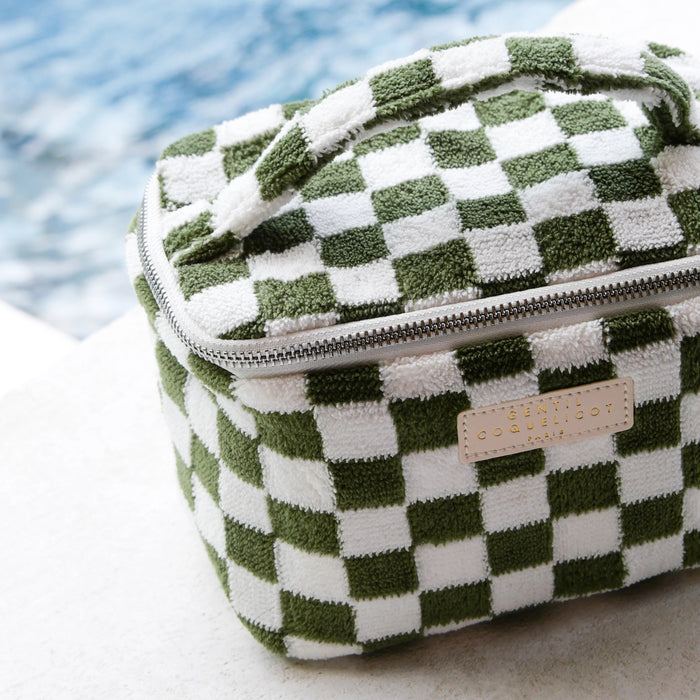 Toilettas Damier - Spons Khaki