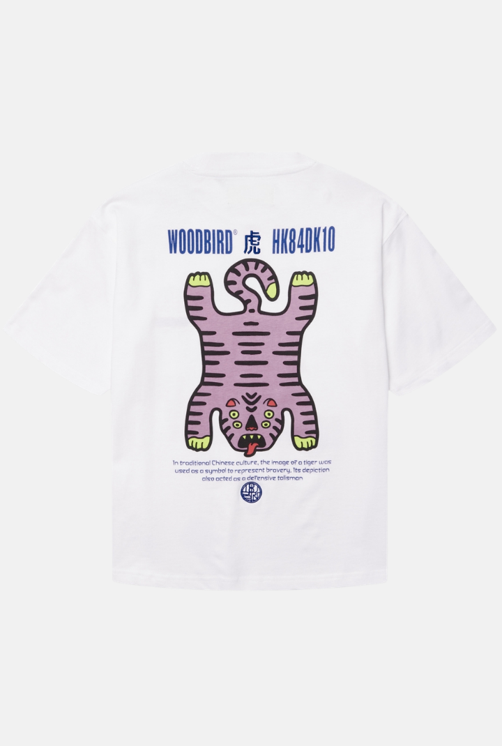 T-Shirt Balo Tiger - white