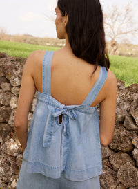 Top Adelita - light blue denim