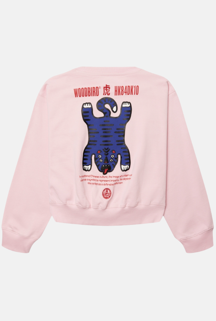 Sweater Franka Tiger Crew - violet