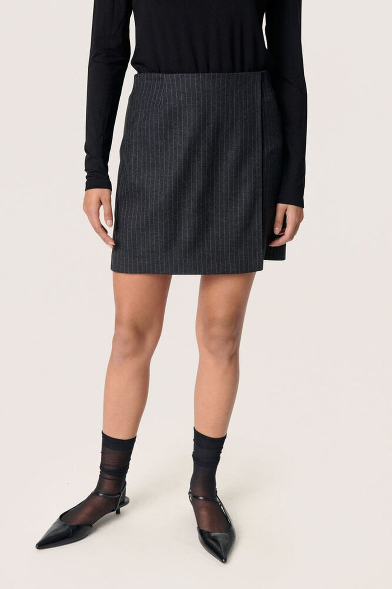 Rok Malodi Mini - Grey Melange Pinstripe