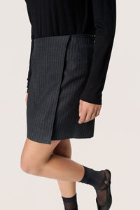 Rok Malodi Mini - Grey Melange Pinstripe