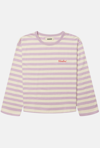 Shirt Joul Wide Sleeve Stripe - white-pink