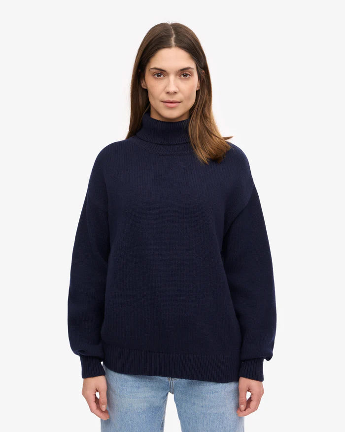 Trui Merino Turtleneck - Navy Blue