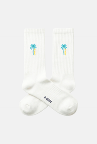 Sokken - white a-dam palm