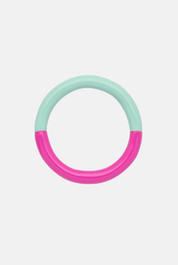 Ring - electric fuchsia pink/mint