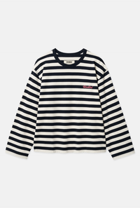 Shirt Joul Wide Sleeve Stripe - navy/white