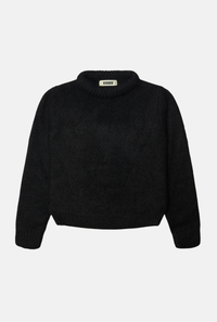 Trui Hua Fluffy Crew - black