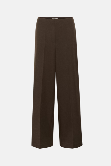 Lilu Corinne Wide Leg Long Pants - Brown
