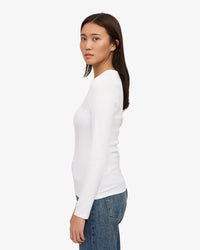 Shirt Organic Rib LS - optical white