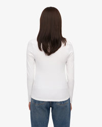 Shirt Organic Rib LS - optical white