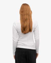 Shirt Organic Rib LS - snow melange