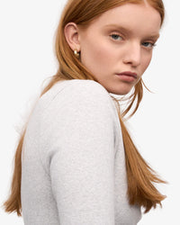 Shirt Organic Rib LS - snow melange