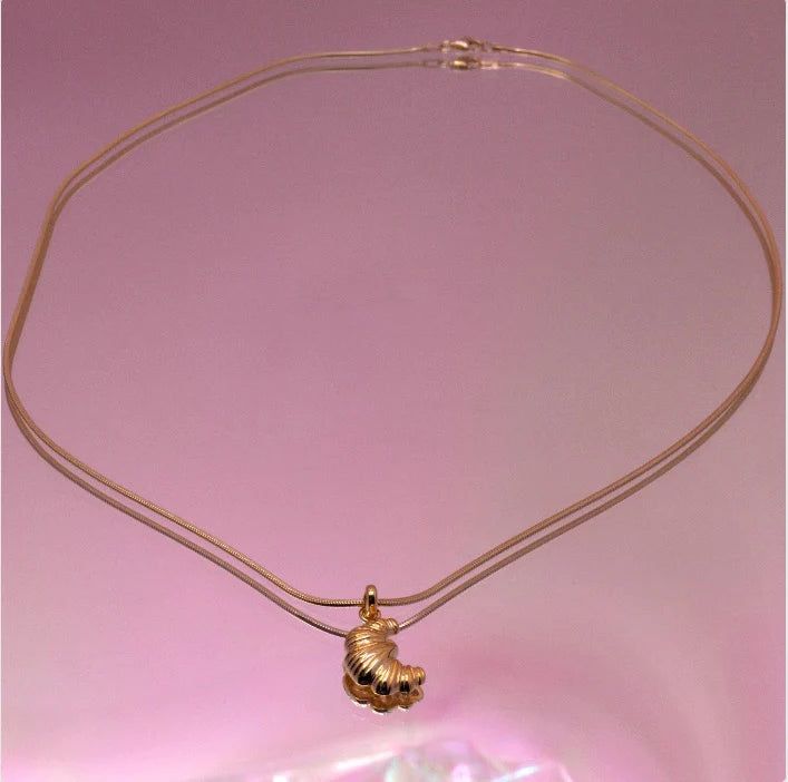 Ketting Croissant - goud