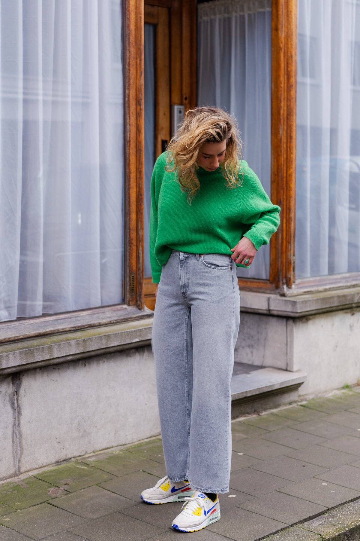 Won Hundred Jeans Kiri Flair - lichtgrijs
