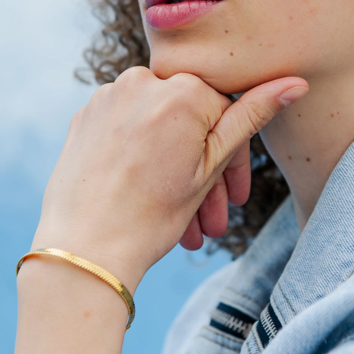 Rooi Armband Holiday - goud