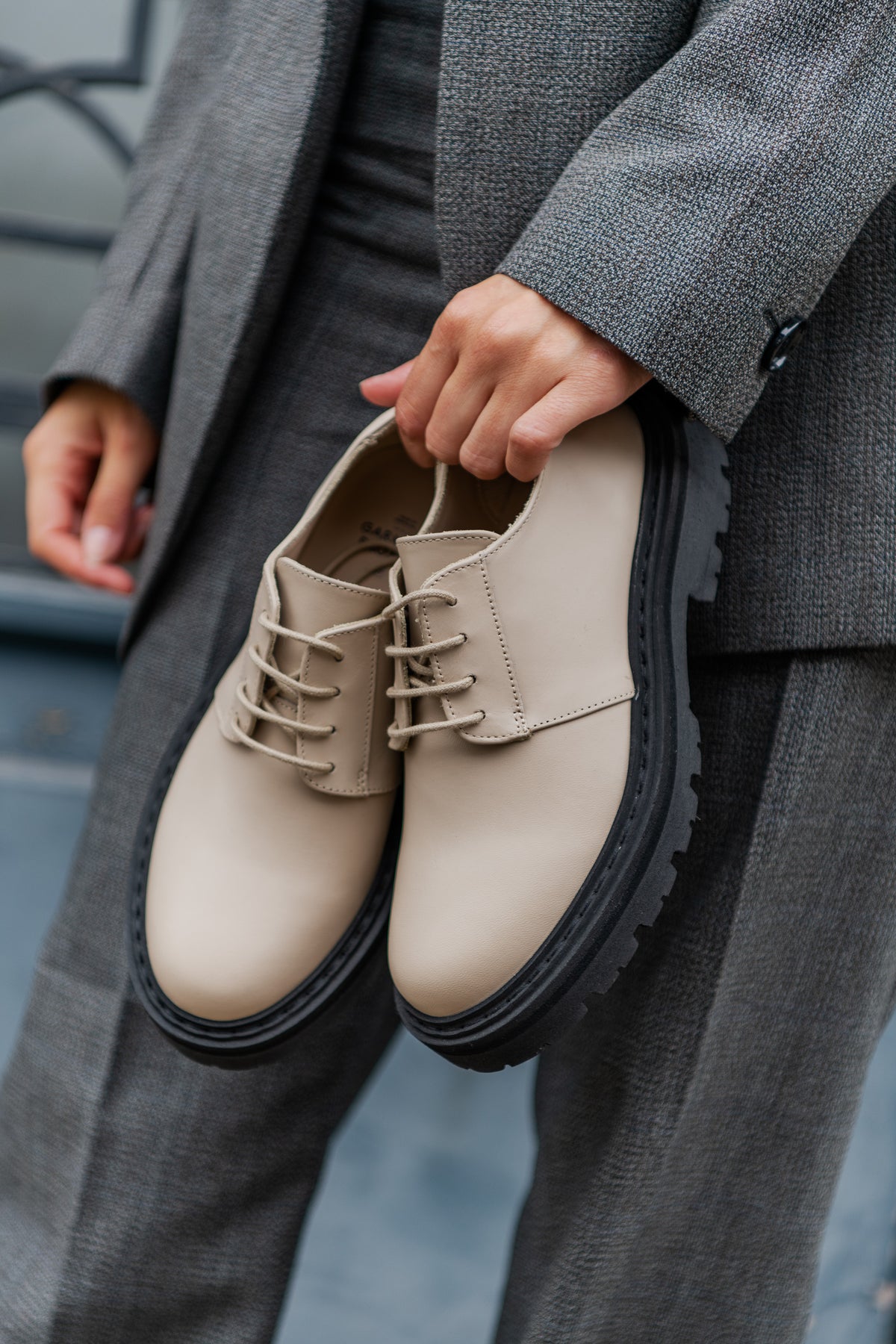 Schoenen Derby - beige
