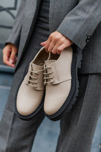 Schoenen Derby - beige