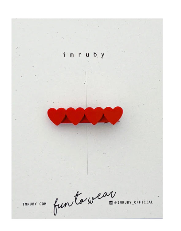Haarclip Suki - rood
