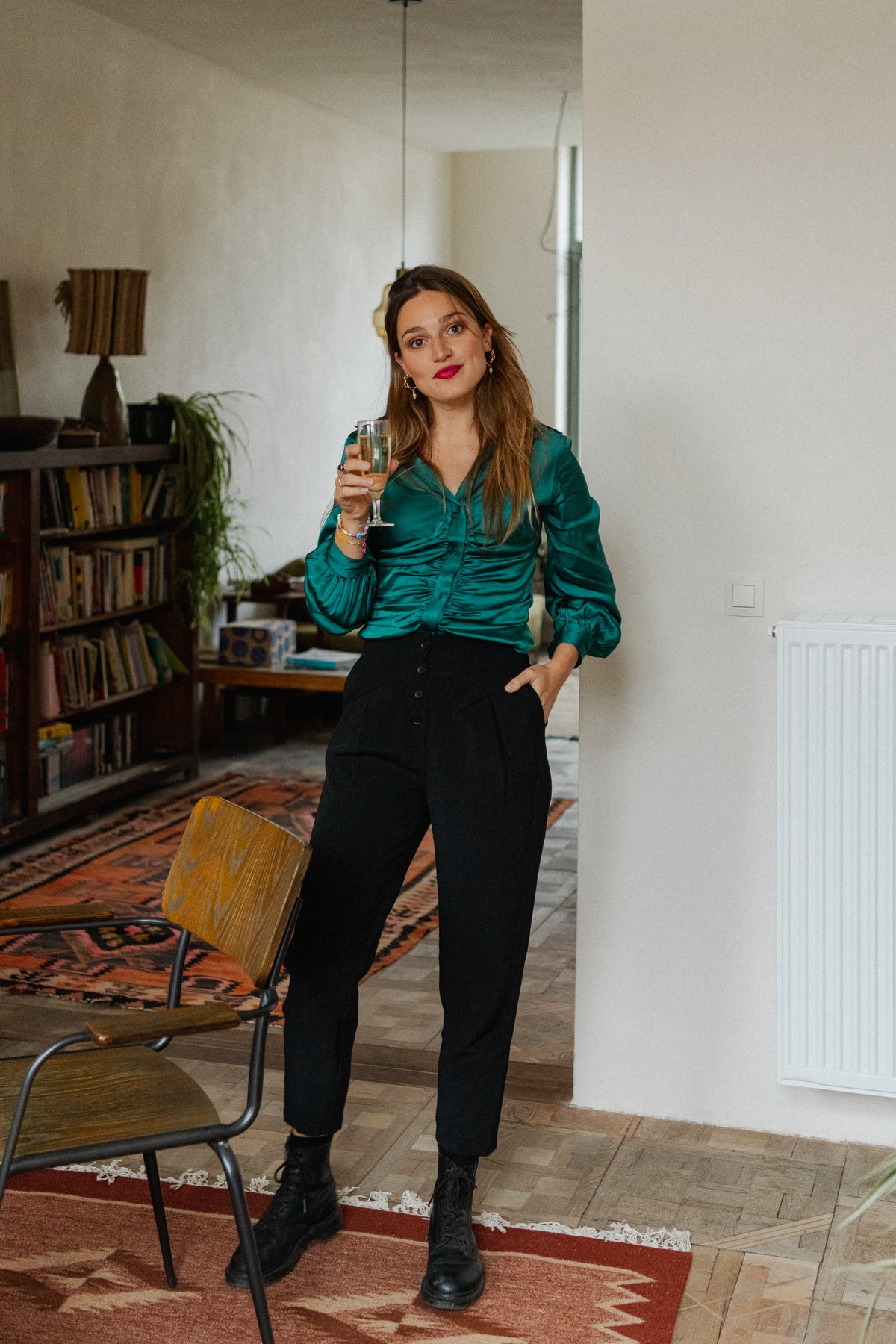 Catwalk Junkie Blouse Maya - donkergroen