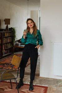 Catwalk Junkie Blouse Maya - donkergroen