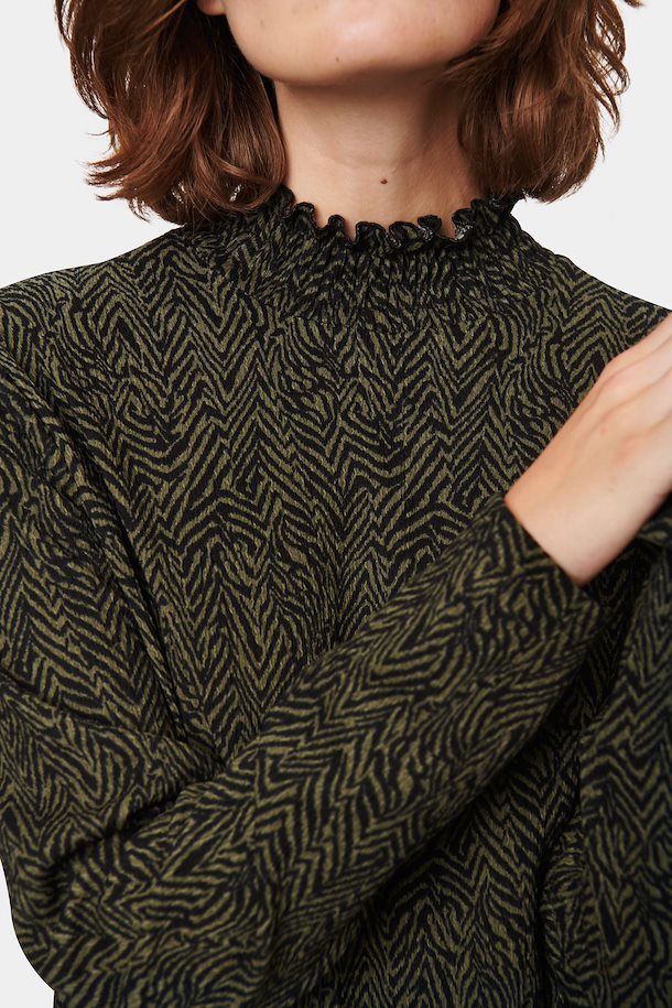 Saint Tropez Jurk Shila - zwart/groen